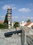 Djami Kebir-mosken minaret set fra Larnacas fort