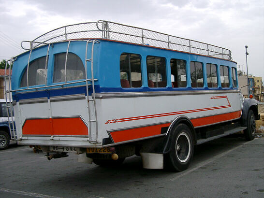Old Bedford bus in Nicosia, Cyprus