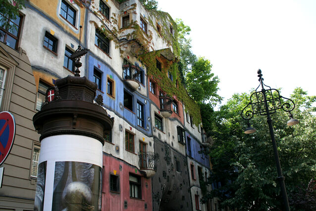 Hundertwassers hus i Wien