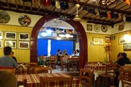 Taverna Naxos i den blå time