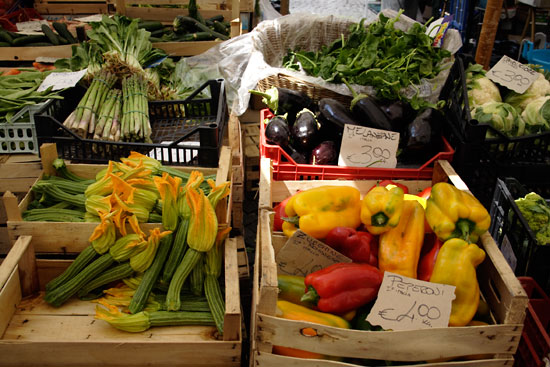 Gr&oslash;ntsager p&aring; Campo dei Fiori