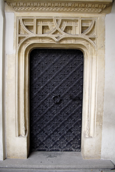 Door in the royal castle Wawel