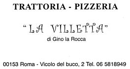 Trattoria La Villetta