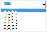 Dates in ComboBox