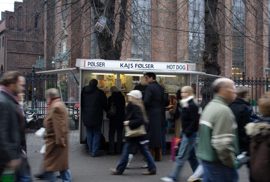 P&oslash;lsevogn p&aring; Str&oslash;get i K&oslash;benhavn