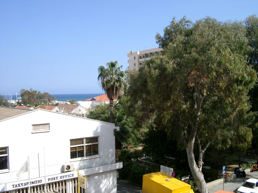 Udsigt fra Hotel Kition i Larnaca.