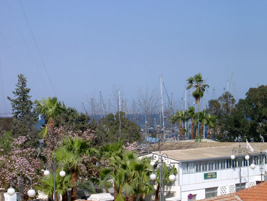 Udsigt fra Hotel Kition i Larnaca.