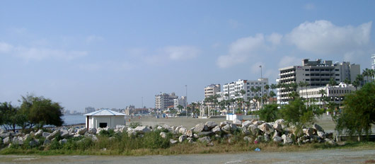 Larnaca's seafront.