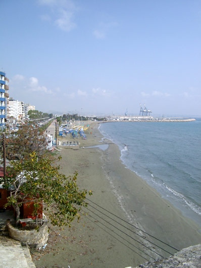 Strandpromenaden i Larnaca, Cypern