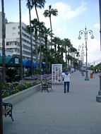 The sea front promenade