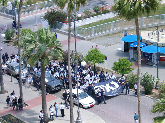 Nej-demonstration p&aring; Cypern f&oslash;r afstemningen om genforening