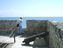 The parapet at Larnaca fort