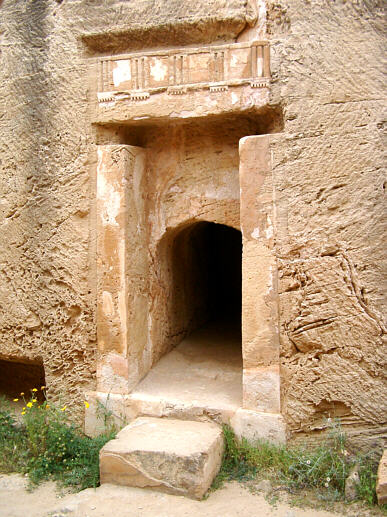 Grave entrance in Tombs of the Kings