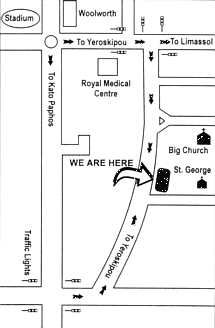 The location of Seven St. Georges Tavern