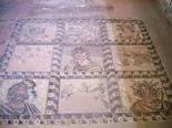 Floor mosaic in Dionysus' house in Paphos.