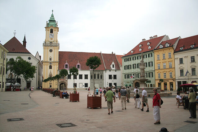 Det centrale torv i Bratislava