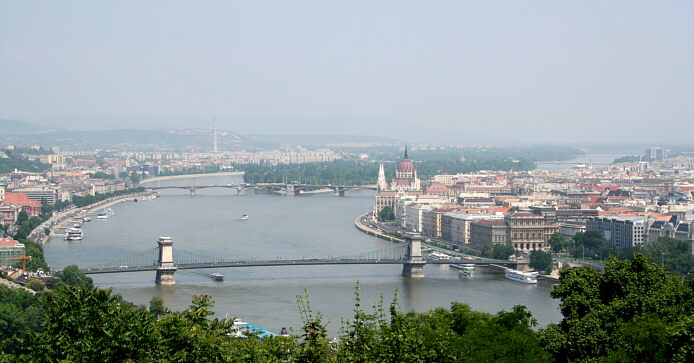 Udsigt over Budapest