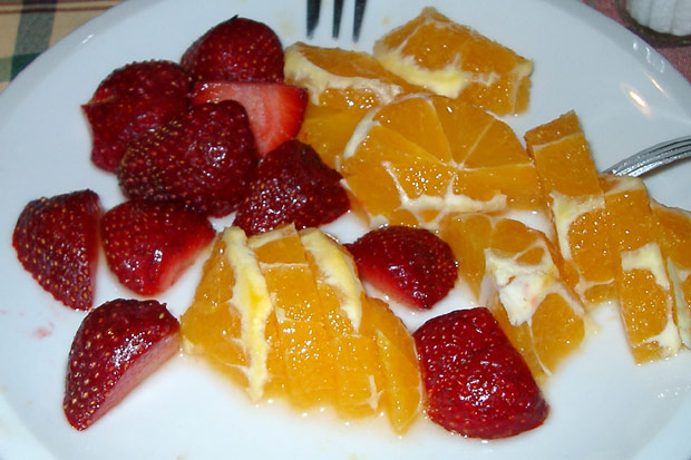 Appelsin og jordb&aelig;r