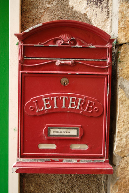 Postkasse i Giardini