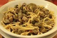 Pasta med favab�nner