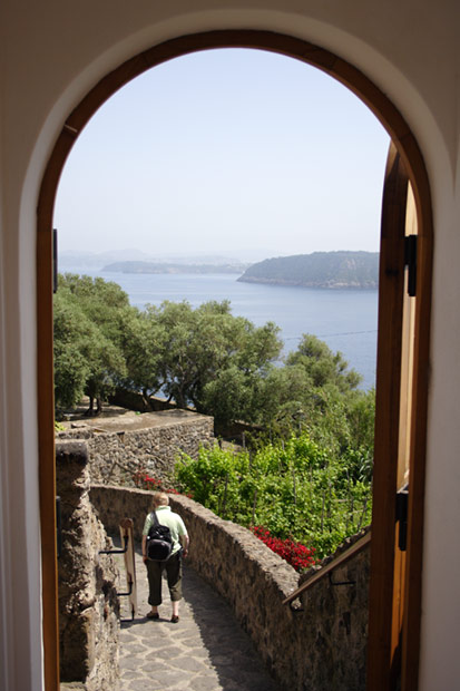 Procida seen from Castello Aragonese