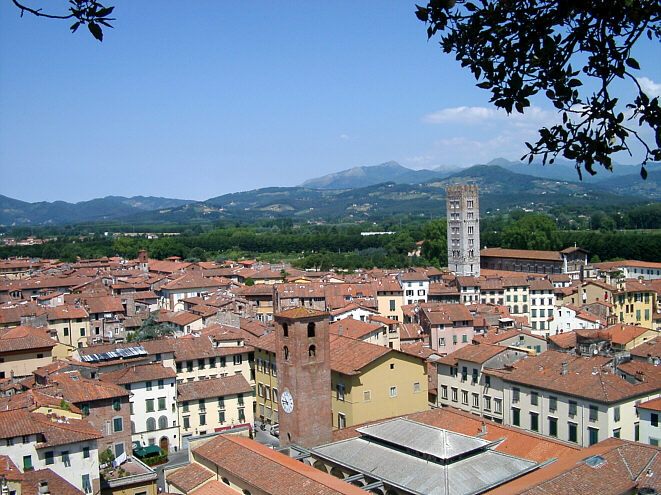 Udsigt over Lucca