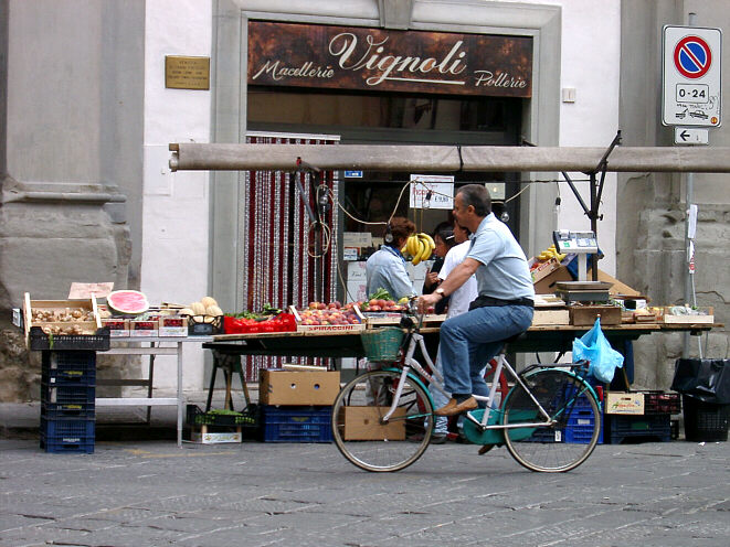 Vegetable stall in Florence