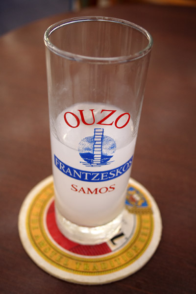 Ouzo in Kalymnos
