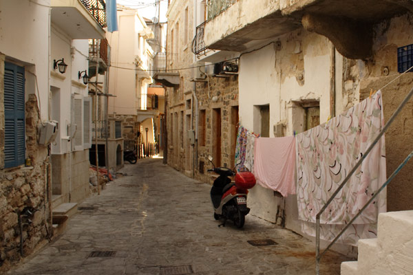 Street in Pothia's old town