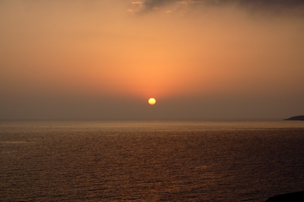 Solnedgang p&aring; Telendos