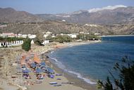 Badestranden i Pigadia p&aring; Karpathos