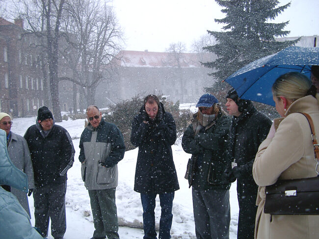 Krakow. Guidet tur i snevejr.