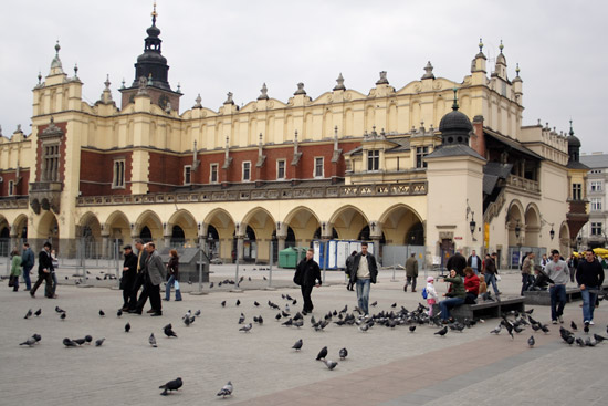 Krakow's market hall.