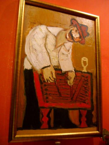 Painting in a Krakow restaurant