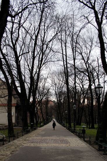 Park in Krakow.