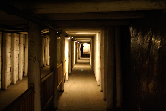 Mine tunnel in the Wieliczka Salt Mine