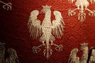 Tapestry with proud eagles 