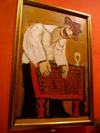 A painting in the restaurant.