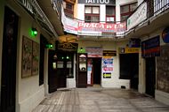 The courtyard with caf� Zakatek