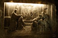 Relief i underjordisk kirke