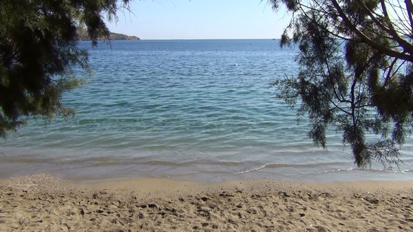 Den sk&oslash;nne strand i Alinda p&aring; Leros