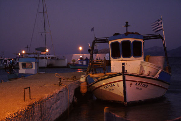 Fiskekutter i Panteli, Leros