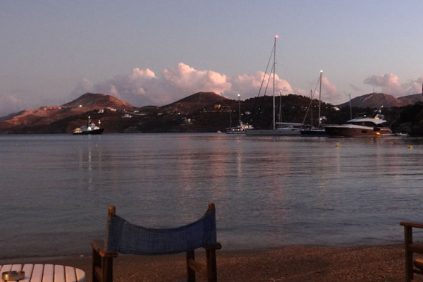 Aftenlys i Panteli p� Leros