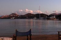 Aftenlys i Panteli p� Leros