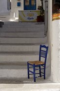 Stol og trappe i Platanos