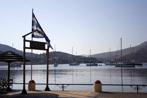 Havnen i Lakki p&aring; Leros