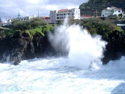 Porto Moniz p&aring; Madeira.