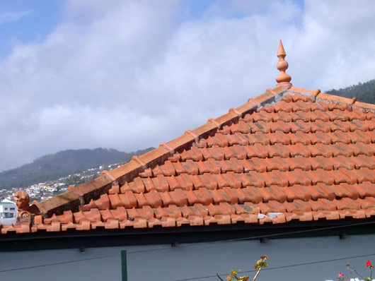 Tegltag i Funchal, Madeira.