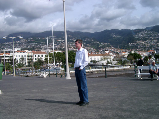 Eric p&aring; havnen i Funchal