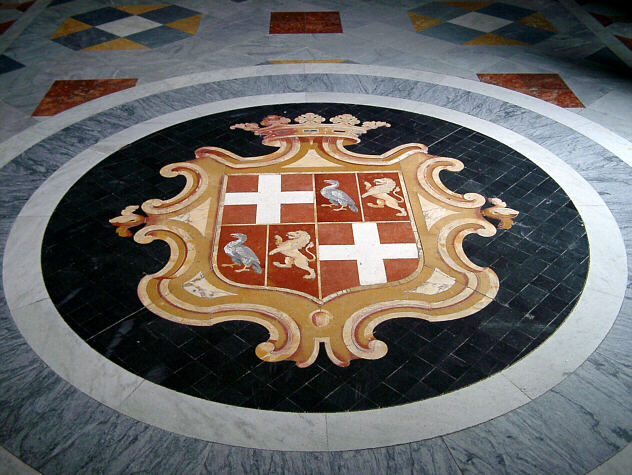 Coat of arms in the grandmaster's palace